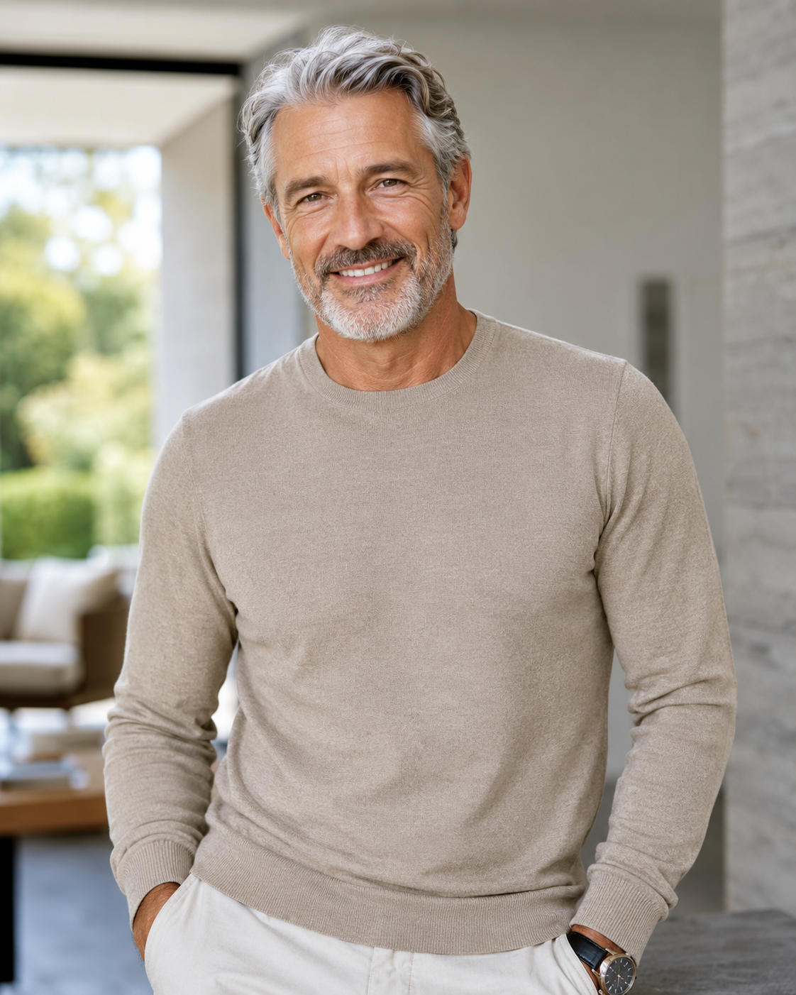 Confident mature man — editorial men's health photo